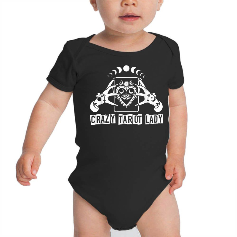 Divination Crazy Tarot Lady Crystal Ball Tarot Cards T Shirt Baby Bodysuit by hoasantiaz | Artistshot