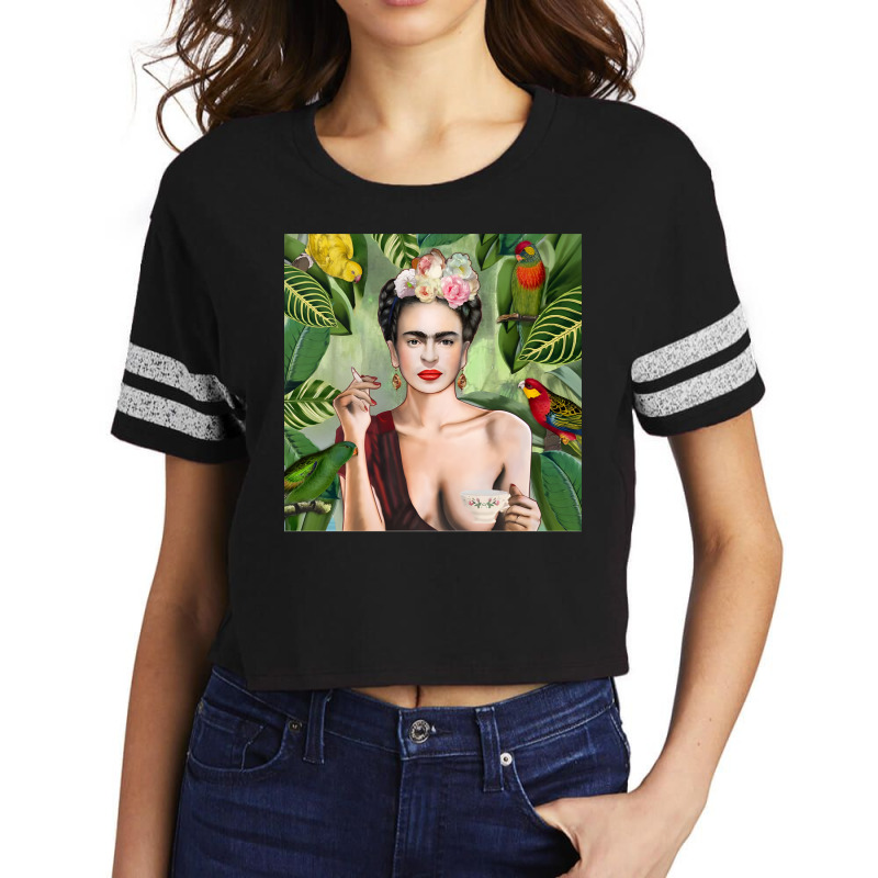 Artistshot Limited Edition Frida Kahlo Artist Beautiful Coffee Feminis Scorecard Crop Tee by brumfieldportillo7vlpq8 | Artistshot