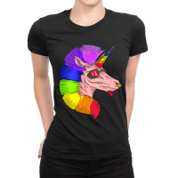 Rainbow Unicorn Ladies Fitted T-shirt | Artistshot