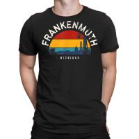 Retro Cityscape Frankenmuth Michigan T Shirt T-shirt | Artistshot