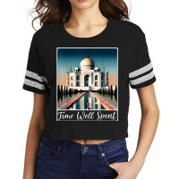 Taj Mahal Agra India Time Well Spent T Shirt Scorecard Crop Tee | Artistshot