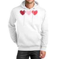 Vintage Valentines Day Funny Three Hearts Cool For Women Men T Shirt Unisex Hoodie | Artistshot