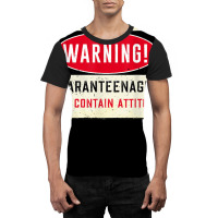 Vintage Warning Quaranteenager May Contain Attitude T Shirt Graphic T-shirt | Artistshot