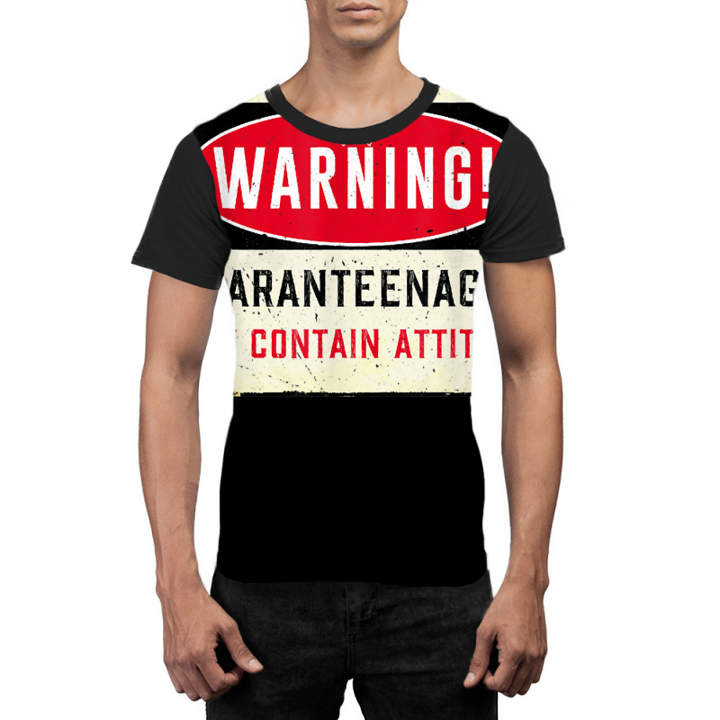 Vintage Warning Quaranteenager May Contain Attitude T Shirt Graphic T-shirt | Artistshot