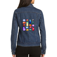 Ores Minerals Gems And Crystals Rock Collecting Ladies Denim Jacket | Artistshot