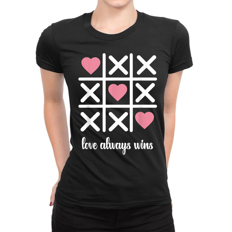 Valentine's Day Board Game Heart Love Couple Date Married T Shirt Ladies Fitted T-Shirt by shanesxk | Artistshot