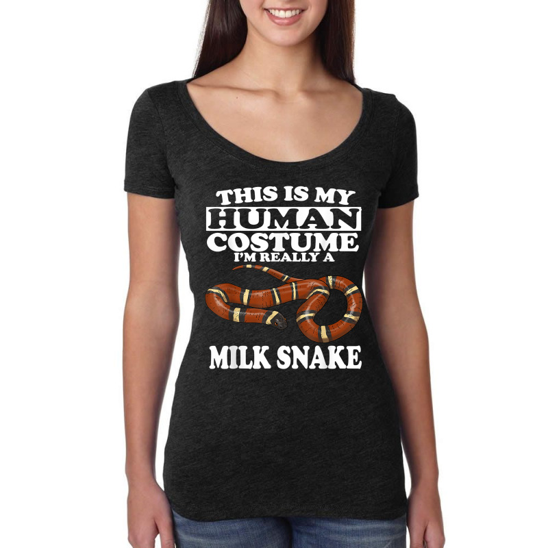 This Is My Human Costume I'm Really A Milk Snake T Shirt Women's Triblend Scoop T-shirt by kaykemyjoa | Artistshot