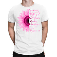 Womens January Girl 1957 Tshirt 66 Years Old 66th Birthday Gift T Shir T-shirt | Artistshot