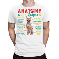 Vintage Anatomy Of A Sphynx Clever Soulful Happy Tails T Shirt T-shirt | Artistshot