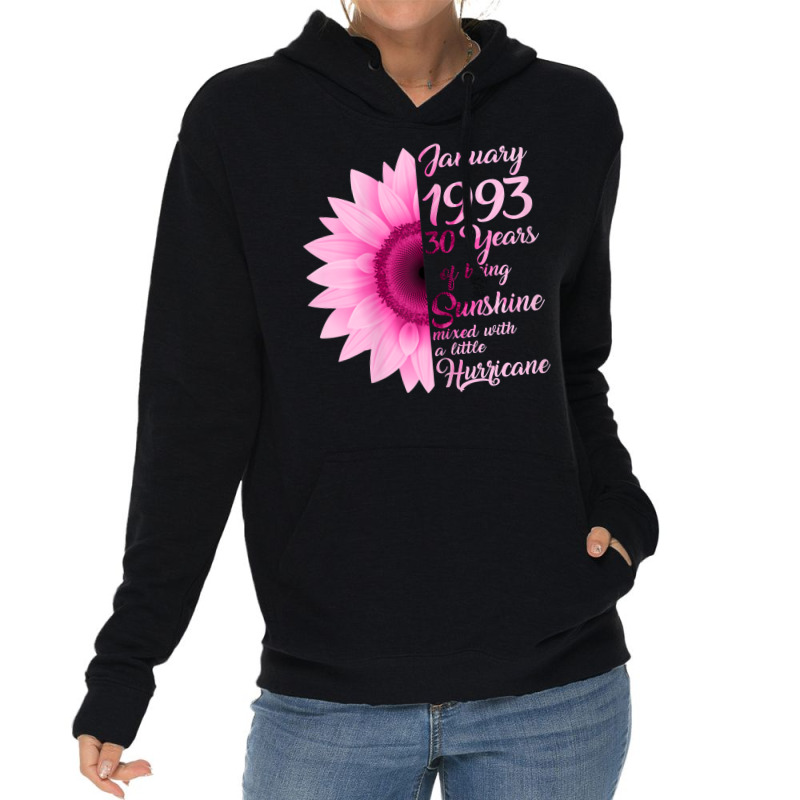 Womens January Girl 1993 Tshirt 30 Years Old 30th Birthday Gift T Shir Lightweight Hoodie | Artistshot