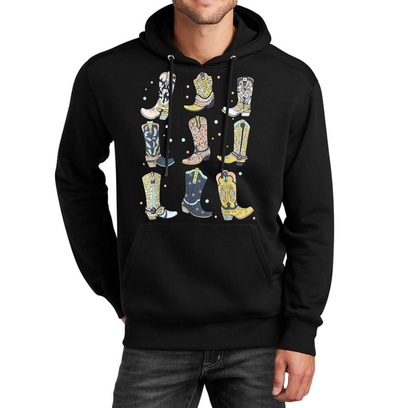 Women's Western Country Music Cowgirl Boots T Shirt Unisex Hoodie | Artistshot