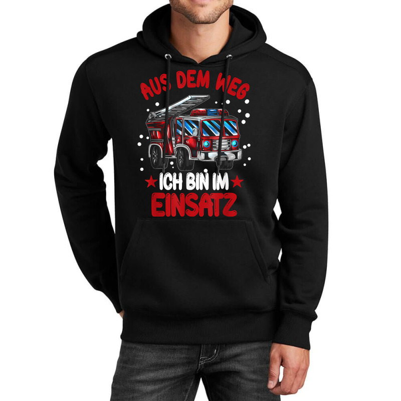 Youth Fire Department Fire Truck Out Of The Way I'm On Duty T Shirt Unisex Hoodie | Artistshot