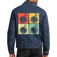 Vintage Retro Watchmaker Horologist T Shirt Men Denim Jacket | Artistshot