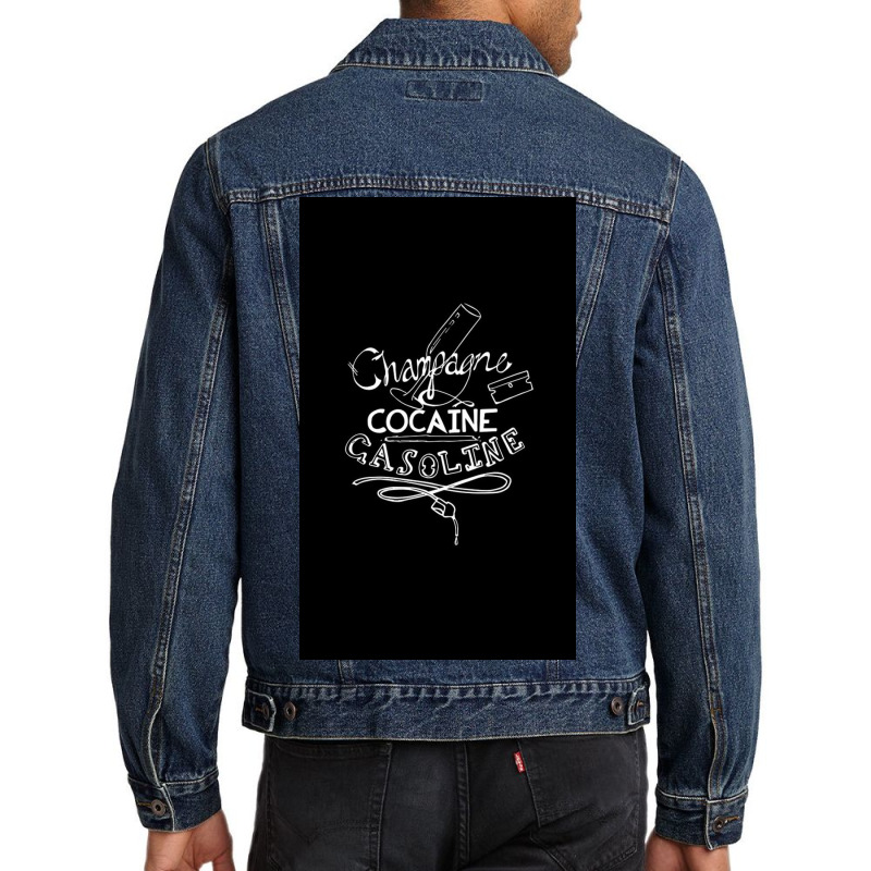 Champagne, Cocaine, Gasoline Men Denim Jacket | Artistshot