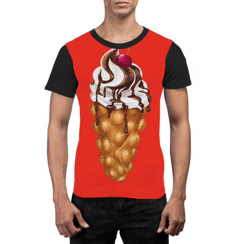 Bubble Waffle Ice Cream Graphic T-shirt by semartahu | Artistshot