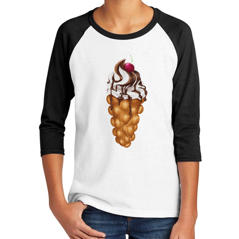 Bubble Waffle Ice Cream Youth 3/4 Sleeve by semartahu | Artistshot