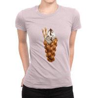 Bubble Waffle Ice Cream Ladies Fitted T-shirt | Artistshot