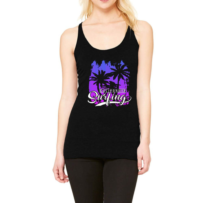 California Surfing Racerback Tank by semartahu | Artistshot