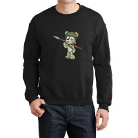 Cartoon Soldier Bear Crewneck Sweatshirt | Artistshot