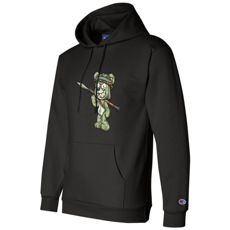 Cartoon Soldier Bear Champion Hoodie | Artistshot