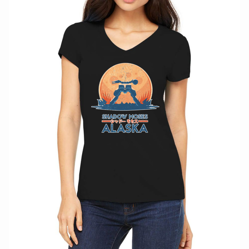 Shadow Moses Island Metal Gear Solid Women's V-Neck T-Shirt by ardylanda | Artistshot