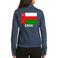 Oman Flag Ladies Denim Jacket | Artistshot