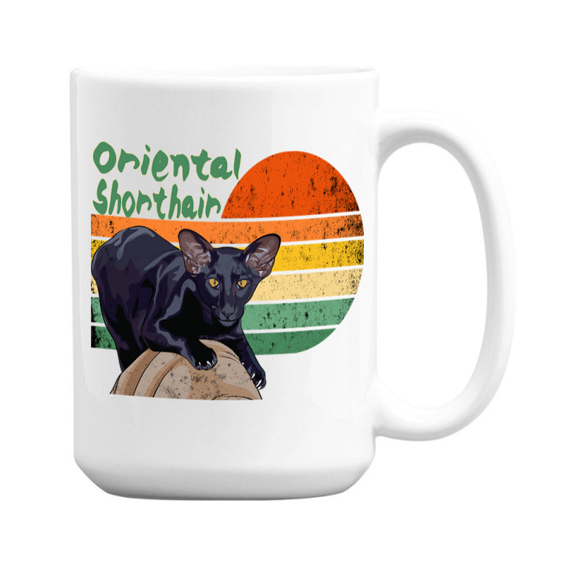 Oriental Shorthair Cat 15 Oz Coffee Mug | Artistshot