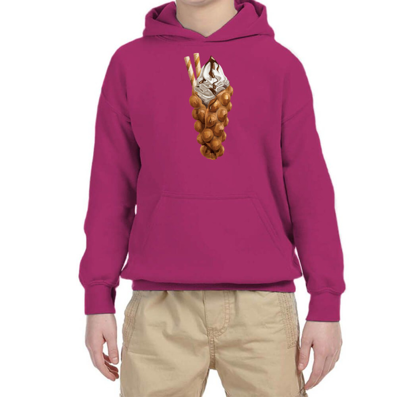 Eggette Bubble Waffle Vanilla Ice Cream,egg Bubble Waffle Van Youth Hoodie by marinah | Artistshot