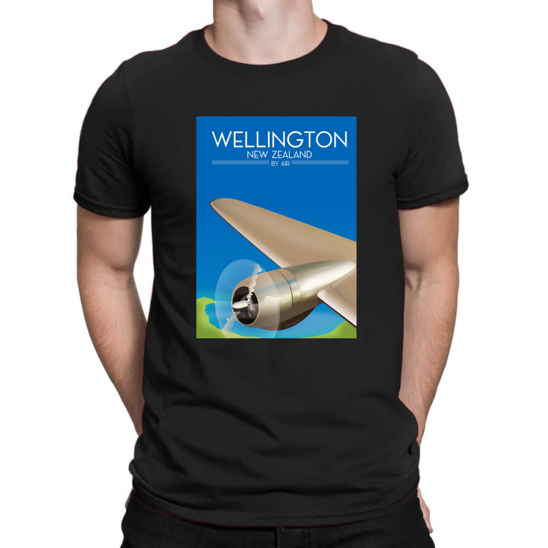 Wellington New Zealand Flight Poster 1.png T-shirt | Artistshot