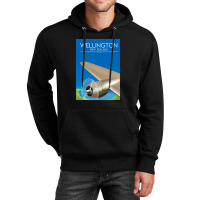 Wellington New Zealand Flight Poster 1.png Unisex Hoodie | Artistshot