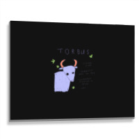 Torbus The Hot And Coping Bull - Horrorscoops Asstrology .png Metal Print Horizontal | Artistshot