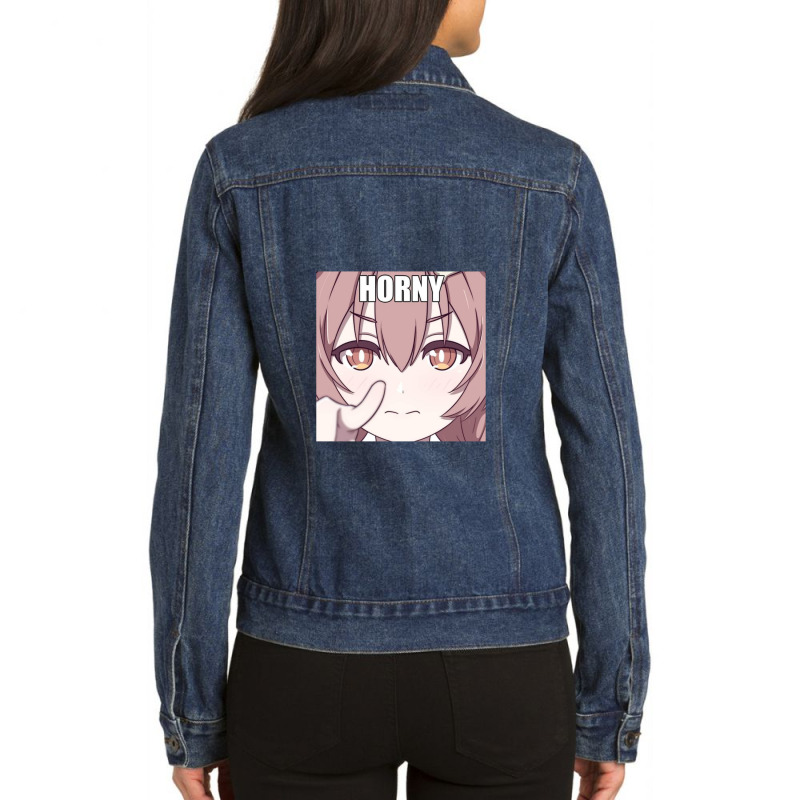 Horny Type Of Clothes Ladies Denim Jacket by GregoryHoneycutt | Artistshot