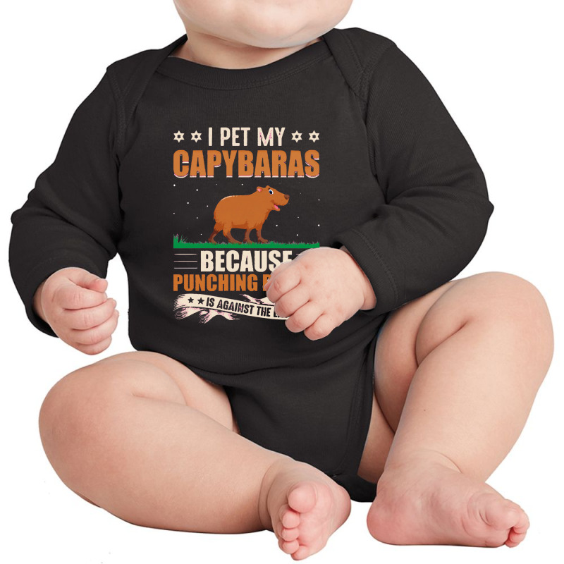 Capybara Lover Gifts Long Sleeve Baby Bodysuit | Artistshot