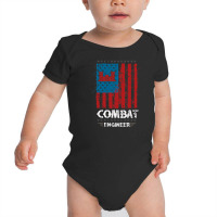 Combat Engineer American Flag Baby Bodysuit | Artistshot