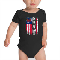 Combat Engineer Distressed American Baby Bodysuit | Artistshot