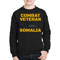 Combat Veteran Mogadishu Somalia Youth Sweatshirt | Artistshot