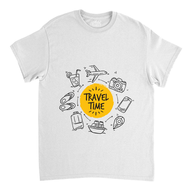 Vacation Travel Time Classic T-shirt by Perfect Designers | Artistshot