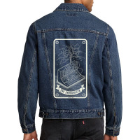 Modular Synthesizer Tarot Card 1 Men Denim Jacket | Artistshot