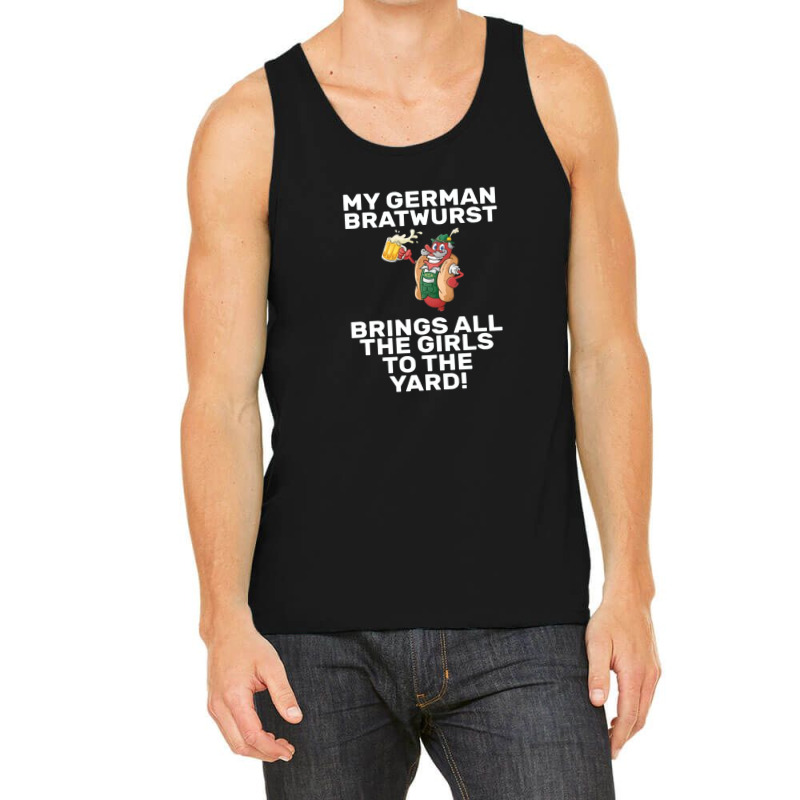 German Bratwurst Brings Girls To The Yard Heather Tank Top | Artistshot