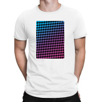 Abstract Pattern Of Chessboard Squares Blue Purple Gradation Color T-shirt | Artistshot