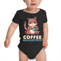 Coffee To Survive Nine Lives Funny Cute Cat Baby Bodysuit | Artistshot