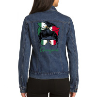 La Chingona Girl Funny Mexico Girl Mexicana Latinas Mexican T Shirt Ladies Denim Jacket | Artistshot