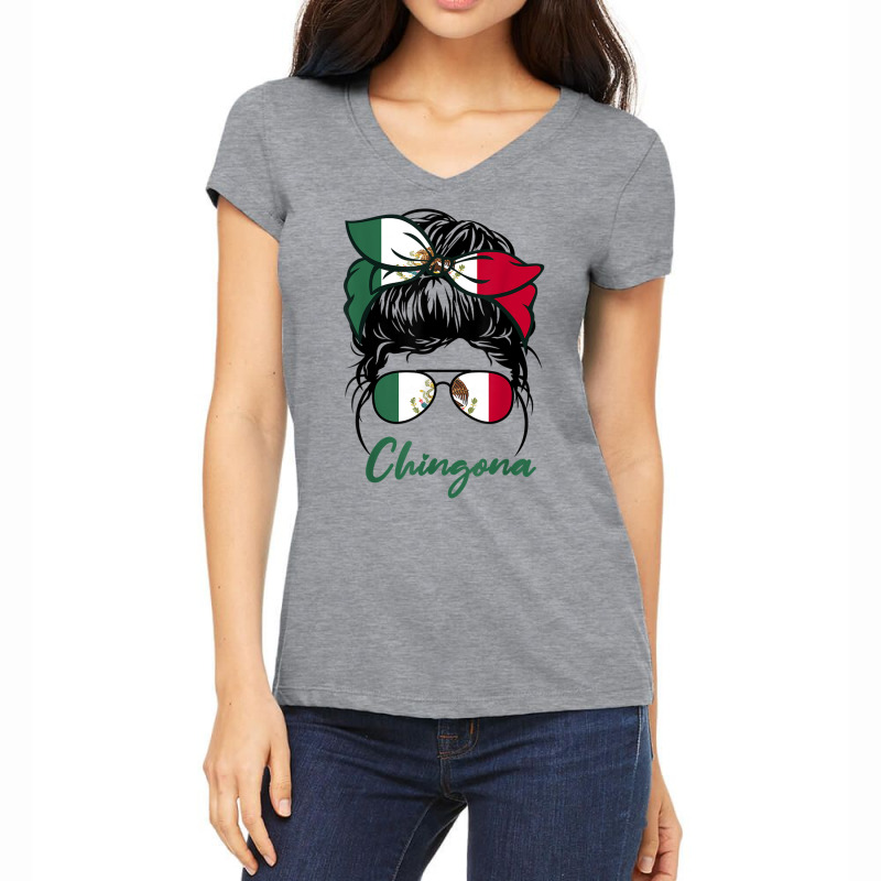 La Chingona Girl Funny Mexico Girl Mexicana Latinas Mexican T Shirt Women's V-Neck T-Shirt by aiiluurosy | Artistshot