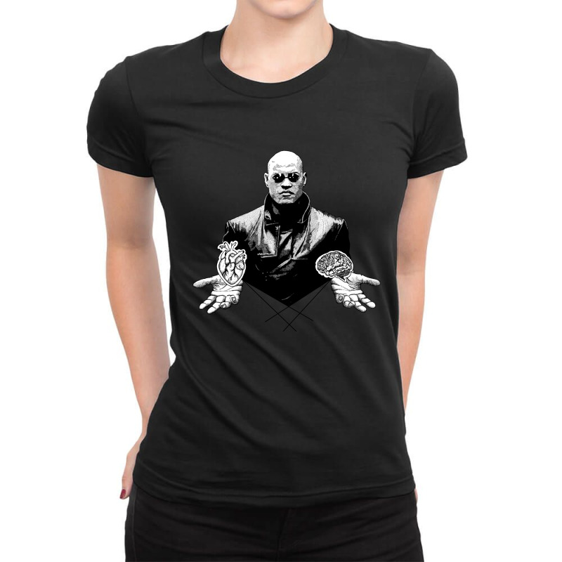 The Choice Of Morpheus Ladies Fitted T-Shirt by dotfog | Artistshot