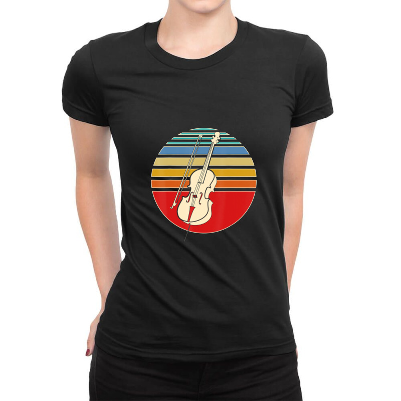 Classical Music Musical Instrument Cello Player Cello Ladies Fitted T-Shirt by JasonMichaelDelp | Artistshot