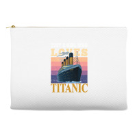 Ship Just A Girl Who Loves Titanic Boat Titanic Girls Woman Sweatshirt Accessory Pouches | Artistshot