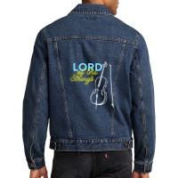 Lord Of Strings Accoustic Cello Lover Men Denim Jacket | Artistshot