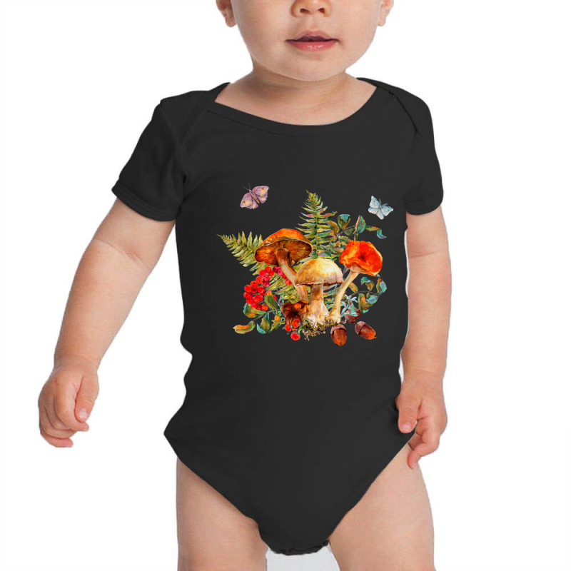 Mushroom Baby Bodysuit by Polysh28 | Artistshot