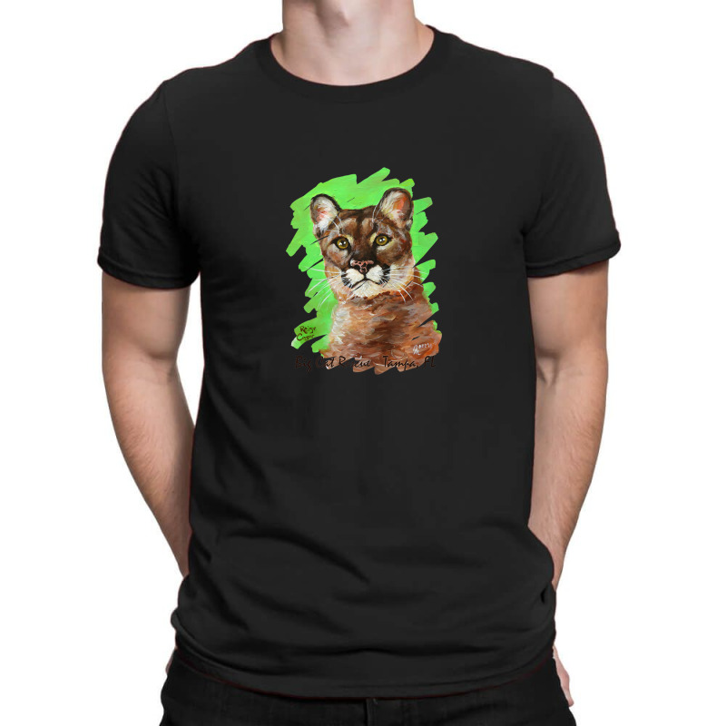 Acrylic Reise Cougar Painted Premium Tee Shirt T-shirt | Artistshot