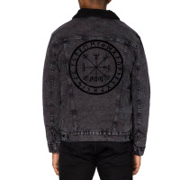 Vegvisir   Rune Circle T Shirt Unisex Sherpa-lined Denim Jacket | Artistshot